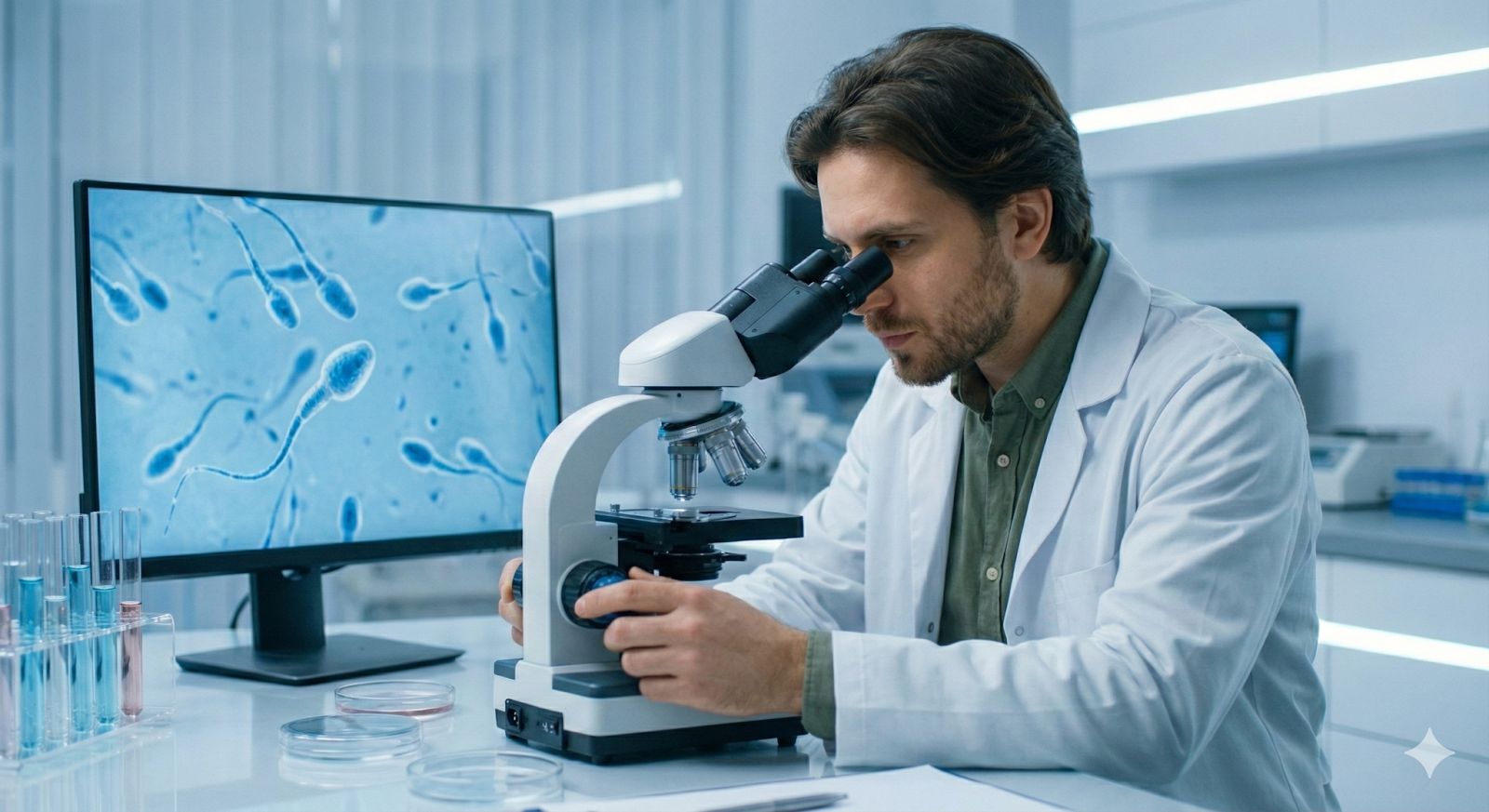 Análisis de espermatobioscopía y fertilidad masculina