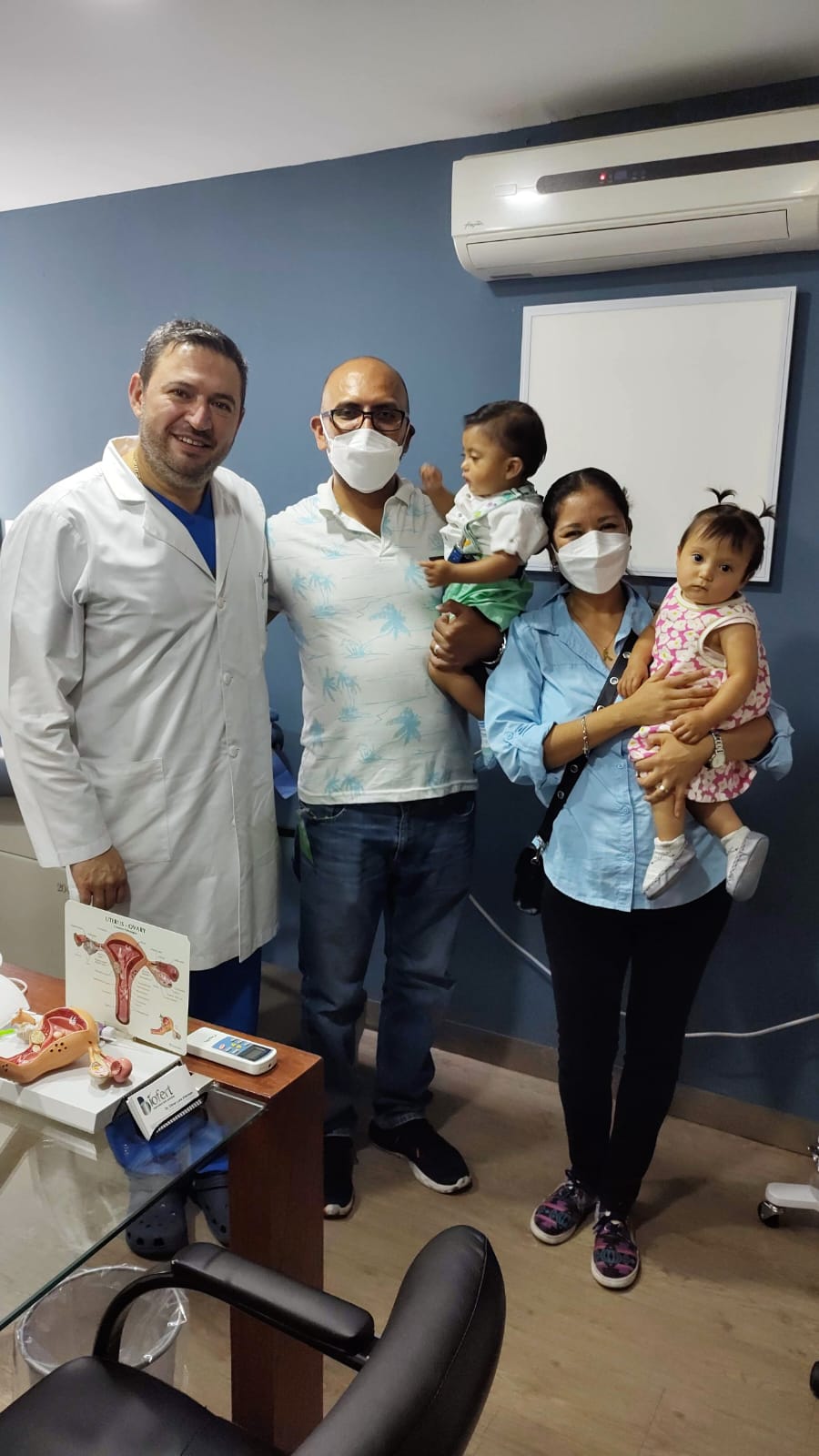 Momento especial en la clínica